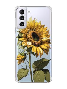 Чохол з потовщеними кутами на Samsung Galaxy S21 Plus :: Соняшник (принт 274)