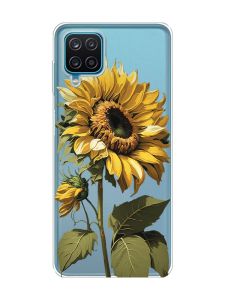 Прозорий чохол на Samsung A12 4G :: Соняшник (принт 274)