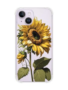 Чохол із потовщеними кутами на iPhone 14 :: Соняшник (принт 274)