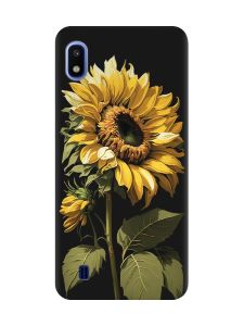 Матовий чорний чохол на Samsung Galaxy A10 (2019) A105 :: Соняшник (принт 274)