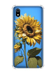 Чохол з потовщеними кутами для Xiaomi Redmi 7A :: Соняшник (принт 274)