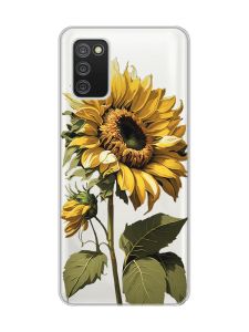 Прозорий чохол для Samsung Galaxy A02s :: Соняшник (принт 274)