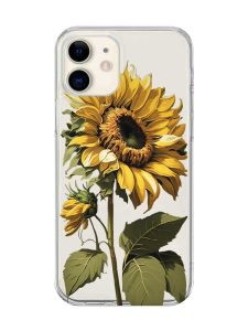 Прозорий чохол на iPhone 12 mini :: Соняшник (принт 274)