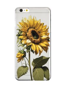 Прозорий чохол на iPhone 6+/6 Plus :: Соняшник (принт 274)