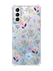 Чохол з потовщеними кутами на Samsung Galaxy S21 (G991) :: Квітковий фон (принт 267)