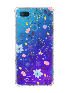 Чохол із потовщеними кутами на Xiaomi Mi 8 Lite :: Квітковий фон (принт 267)