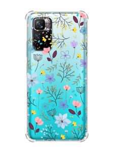 Чохол з потовщеними кутами на Xiaomi Redmi Note 11 4G :: Квітковий фон (принт 267)