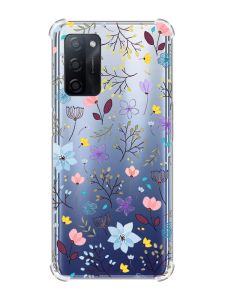 Чохол з потовщеними кутами на Oppo A55 :: Квітковий фон (принт 267)