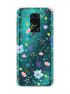 Прозорий чохол на Xiaomi Redmi Note 9 :: Квітковий фон (принт 267)
