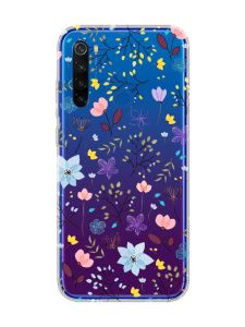 Прозорий чохол на Xiaomi Redmi Note 8T :: Квітковий фон (принт 267)