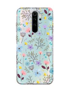 Прозорий чохол на Xiaomi Redmi Note 8 Pro :: Квітковий фон (принт 267)