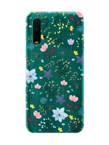 Прозорий чохол на Xiaomi Redmi 9T  :: Квітковий фон (принт 267)