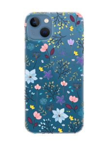 Прозорий чохол на Apple iPhone 13 :: Квітковий фон (принт 267)