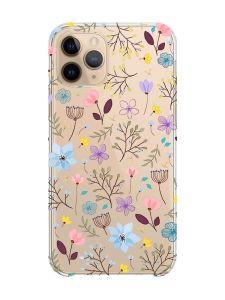 Прозорий чохол на Apple iPhone 11 Pro (5,8) :: Квітковий фон (принт 267)