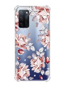 Чохол з потовщеними кутами на Oppo A55 :: Фон Троянди (принт 273)