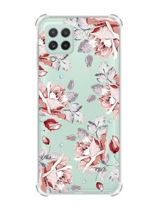 Чохол з потовщеними кутами на Samsung Galaxy A22 4G/M32/M22 :: Фон Троянди (принт 273)