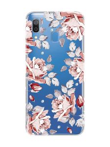 Прозорий чохол для Samsung Galaxy A30 (2019)/A20 (2019) :: Фон Троянди (принт 273)