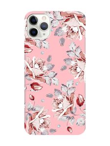 Матовий рожевий чохол на iPhone 11 Pro (5.8) :: Фон Троянди (принт 273)