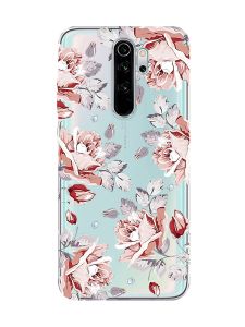 Прозорий чохол на Xiaomi Redmi Note 8 Pro :: Фон Троянди (принт 273)