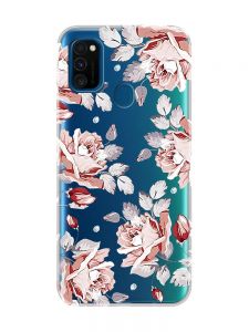 Прозорий чохол на Samsung Galaxy M30s/М21  :: Фон Троянди (принт 273)