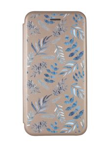 Чохол-книжка з малюнком для Samsung Galaxy A31 Золотистий :: Рослинний фон (принт 276)