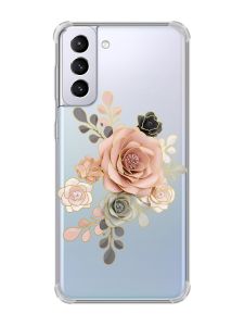 Чохол з потовщеними кутами на Samsung Galaxy S21 Plus :: Троянди (принт 275)