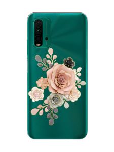 Прозорий чохол на Xiaomi Redmi 9T  :: Троянди (принт 275)