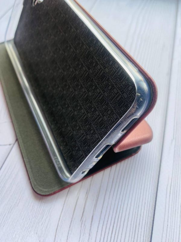 Чохол-книжка з малюнком для Samsung Galaxy A04E/ A042 Бордовий :: Дівчина з півоніями (принт 11)