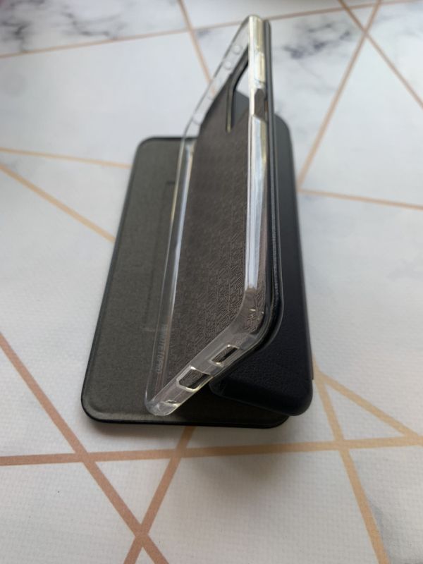 Чохол-книжка з малюнком для Xiaomi Redmi Note 10 Pro/10 Pro Max Чорний :: Фон ромашки (принт 41)