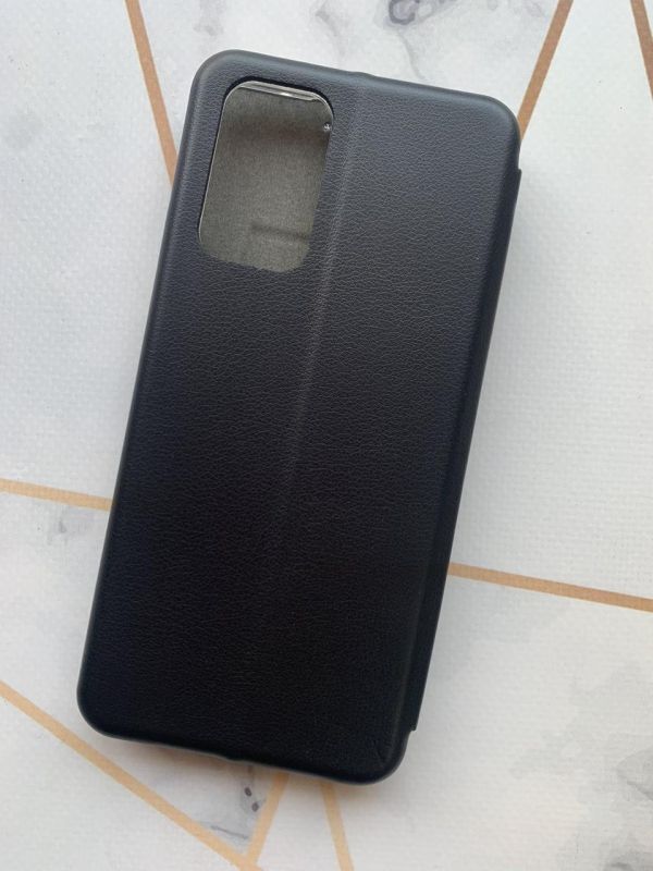 Чохол-книжка з малюнком для Xiaomi Redmi Note 10 Pro/10 Pro Max Чорний :: Фон ромашки (принт 41)