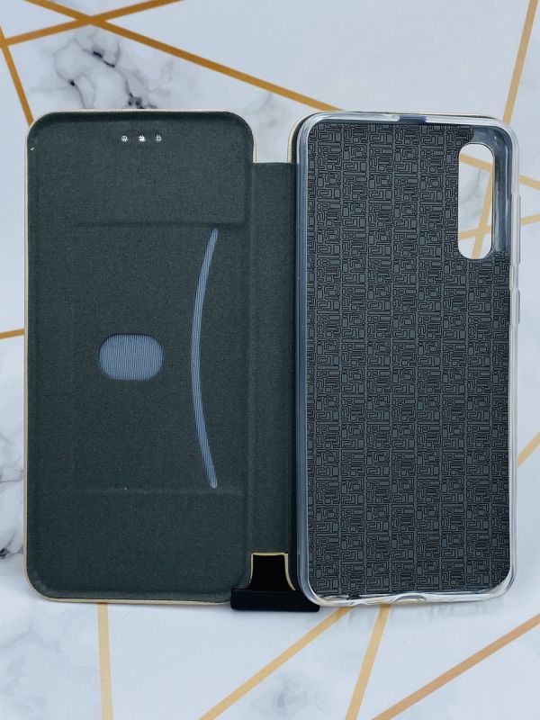 Чохол-книжка з малюнком для Samsung Galaxy A50 (2019) A505/A30s Золотий :: В ритмі ЗСУ (принт 70)