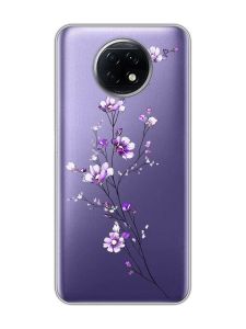 Прозорий чохол на Xiaomi Redmi Note 9T/Redmi Note 9 5G :: Гілочка квітів (принт 278)
