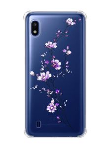 Чохол з потовщеними кутами на Samsung Galaxy A10 (2019)/A105 :: Гілочка квітів (принт 278)