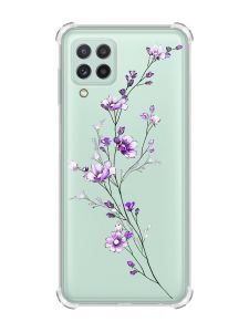 Чохол з потовщеними кутами на Samsung Galaxy A22 4G/M32/M22 :: Гілочка квітів (принт 278)