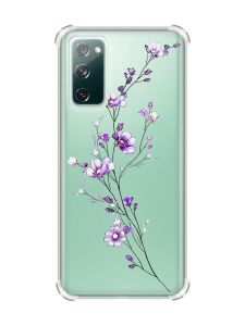 Чохол з потовщеними кутами на Galaxy S20 FE :: Гілочка квітів (принт 278)