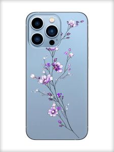 Прозорий чохол на Apple iPhone 13 Pro Max :: Гілочка квітів (принт 278)