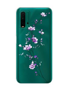 Прозорий чохол на Xiaomi Redmi 9T  :: Гілочка квітів (принт 278)