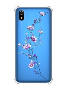 Чохол з потовщеними кутами для Xiaomi Redmi 7A :: Гілочка квітів (принт 278)