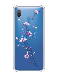 Чохол з потовщеними кутами на Samsung Galaxy A30 (2019) / A20 (2019) :: Гілочка квітів (принт 278)