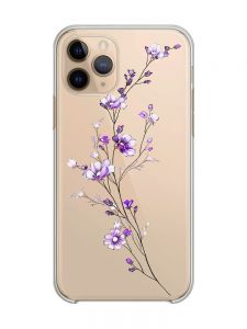 Прозорий чохол на Apple iPhone 11 Pro (5,8) :: Гілочка квітів (принт 278)