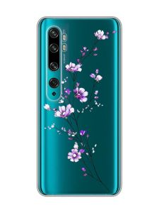 Прозорий чохол на Xiaomi Mi Note 10/Note 10 Pro :: Гілочка квітів (принт 278)