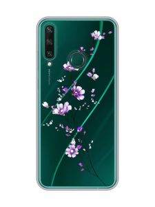 Прозорий чохол на Huawei Y6p :: Гілочка квітів (принт 278)