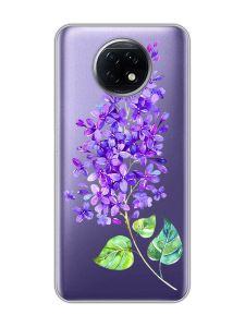 Прозорий чохол на Xiaomi Redmi Note 9T/Redmi Note 9 5G :: Гілочка бузку (принт 280)