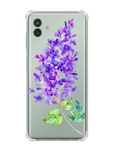 Чохол з потовщеними кутами на Samsung Galaxy M13 5G :: Гілочка бузку (принт 280)