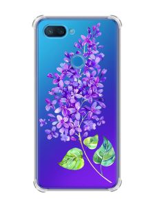 Чохол із потовщеними кутами на Xiaomi Mi 8 Lite :: Гілочка бузку (принт 280)