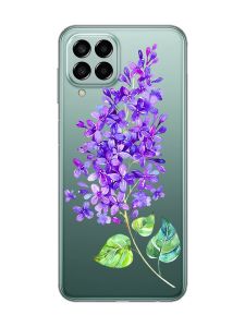 Прозорий чохол на Samsung Galaxy M33 5G :: Гілочка бузку (принт 280)