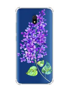 Чохол з потовщеними кутами на Xiaomi Redmi 8A :: Гілочка бузку (принт 280)