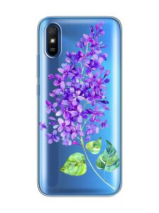Прозорий чохол на Xiaomi Redmi 9A  :: Гілочка бузку (принт 280)