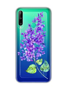 Прозорий чохол для Huawei Р40 lite E / Y7p  :: Гілочка бузку (принт 280)