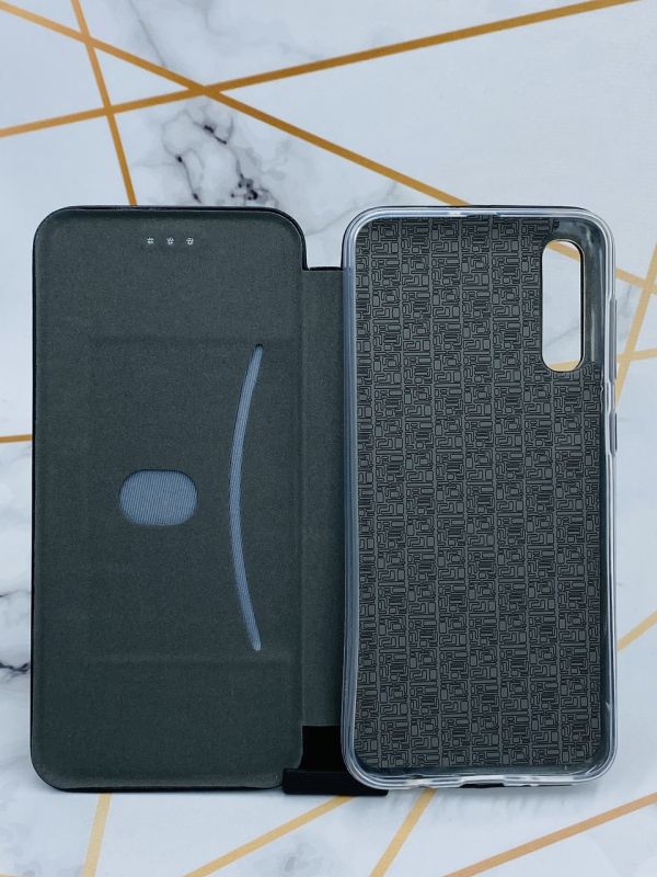 Чохол-книжка з малюнком для Samsung Galaxy A50 (2019) A505/A30s Чорний :: Віночок з сакури (принт 284)